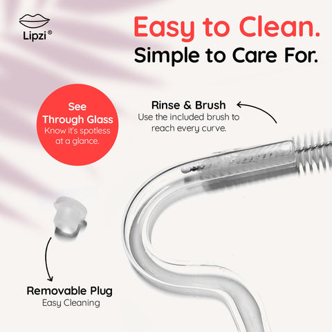 Lipzi easy-clean straw set helps maintain cleanliness across beverages