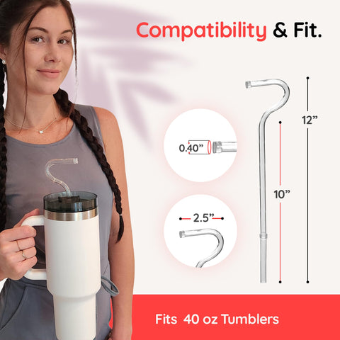 Lipzi eco-friendly reusable glass straw as a plastic alternative
