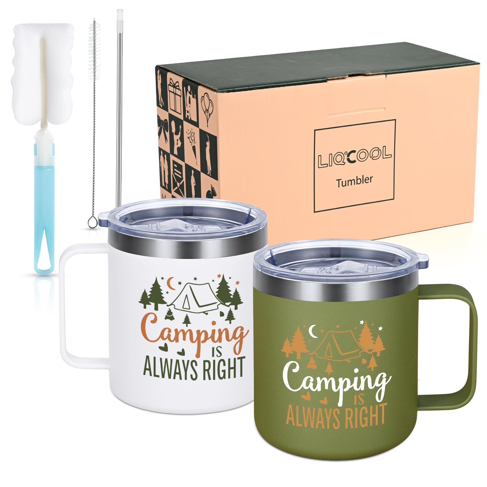 LiqCool gift-ready packaging for camping gifts