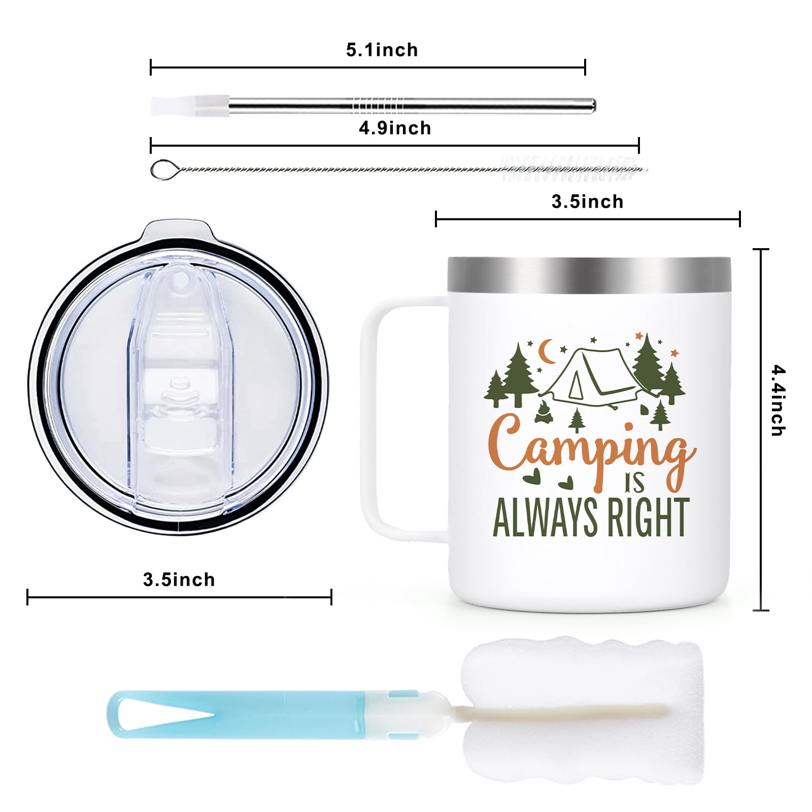 LiqCool mugs ready for hiking, camping, picnics, and RV trips