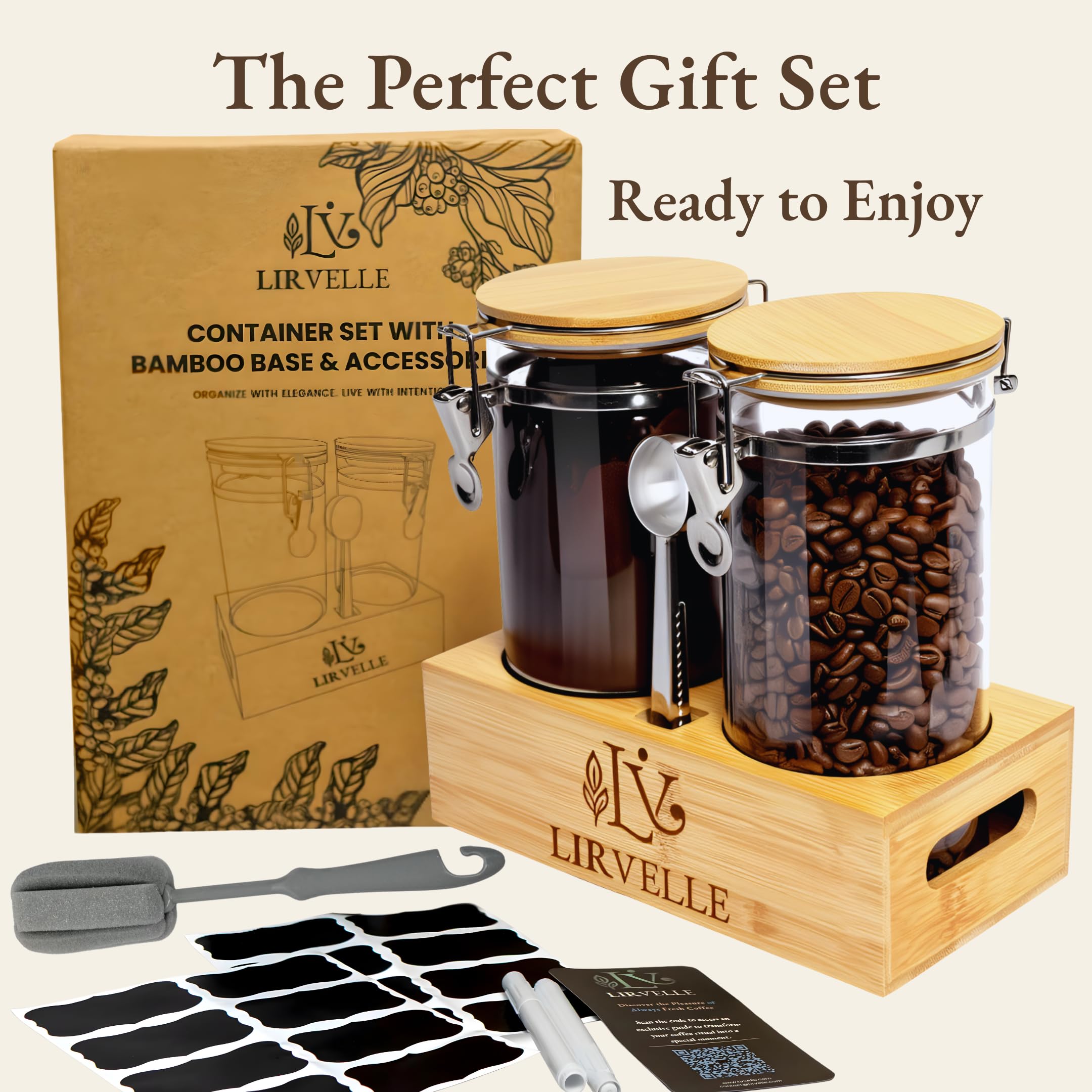 Lirvelle included ebook offers quick coffee ritual tips.