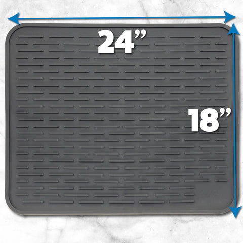 LISH XXL mat is easy to wipe clean or dishwasher-safe for quick maintenance