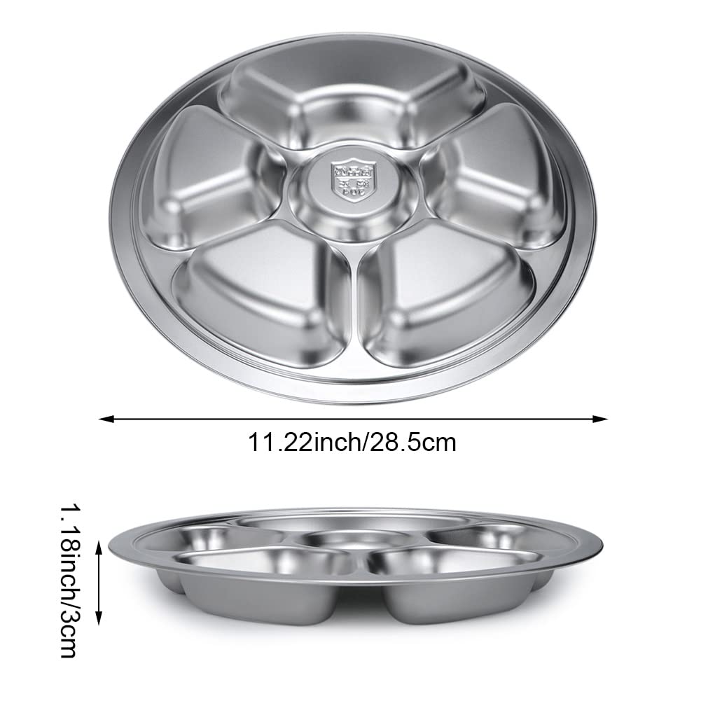 Litewoo plate with multi-compartment design keeps foods separate during meals.