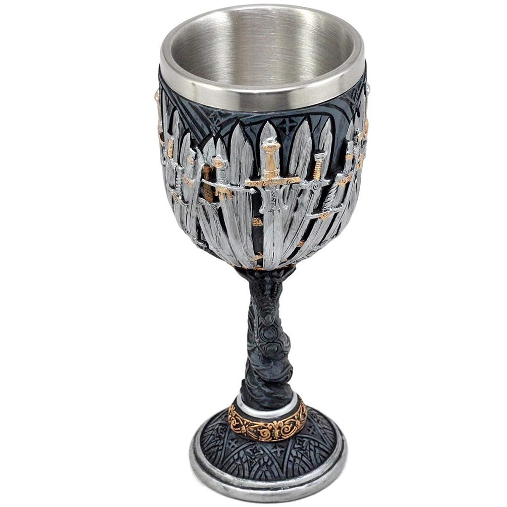 LitLife Gothic chalice evokes Game of Thrones vibes at medieval gatherings.