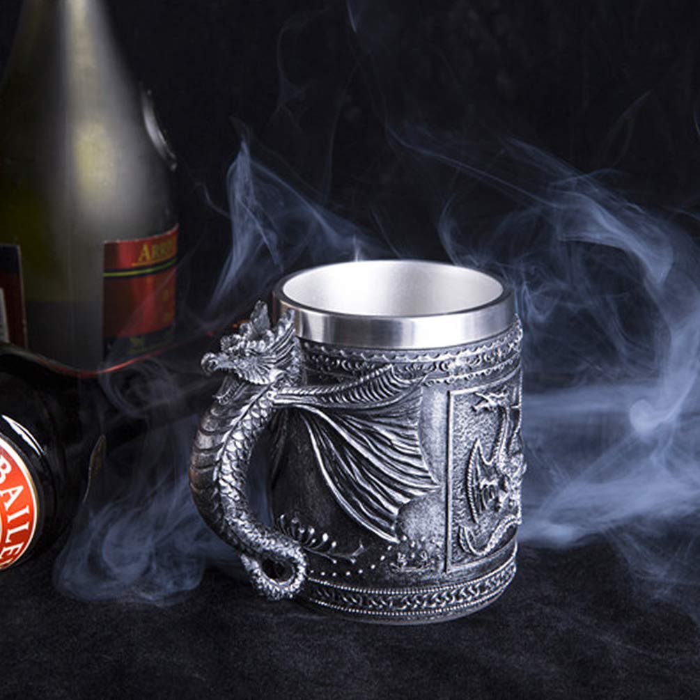 LitLife stainless inner cup with durable polyresin exterior.