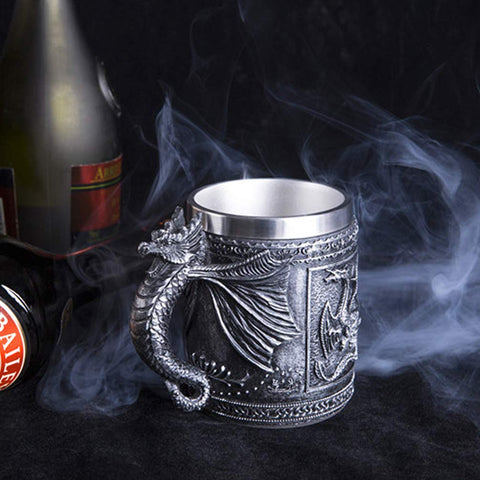LitLife stainless inner cup with durable polyresin exterior.