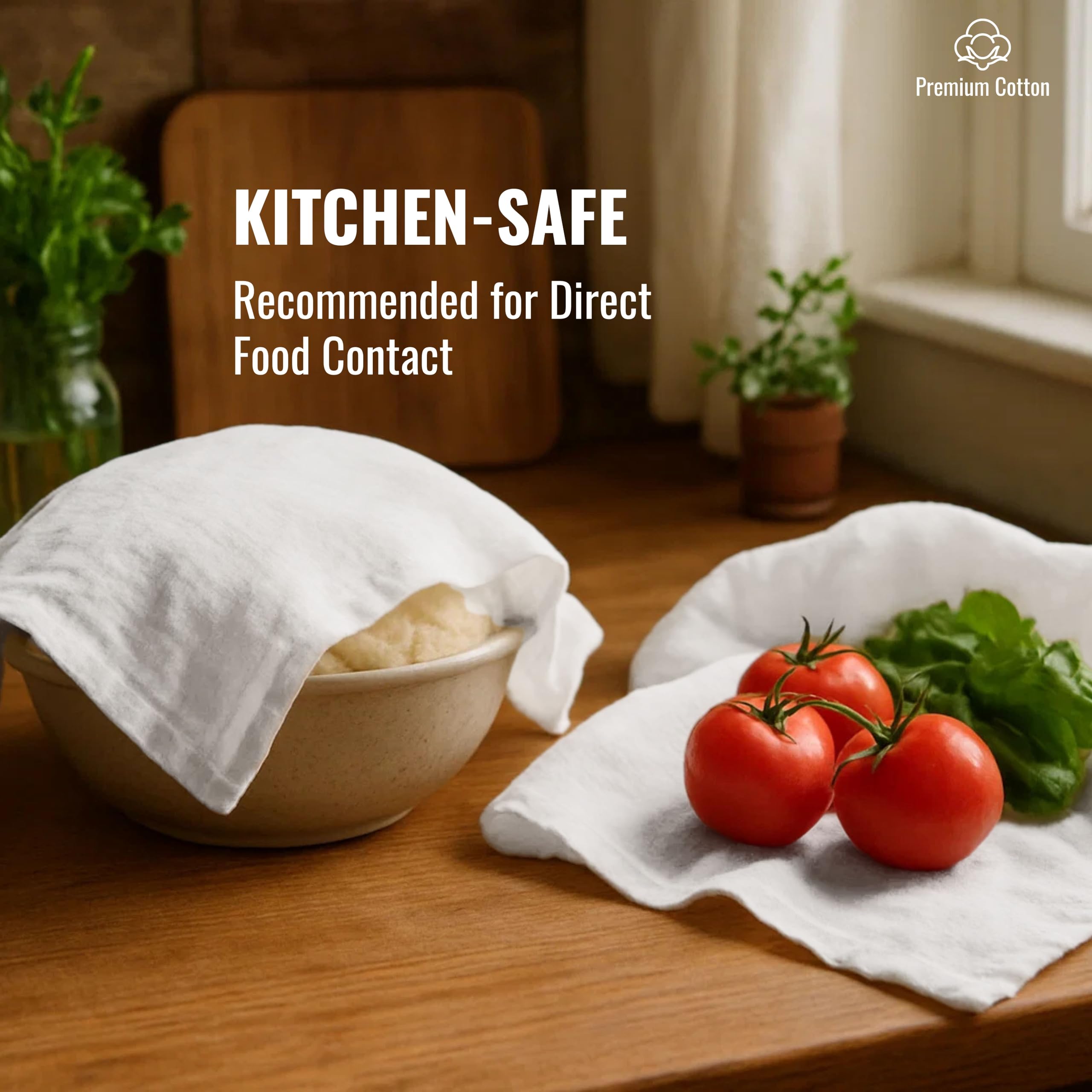 LITO 100% cotton towel, highly absorbent for quick cleanup and daily kitchen tasks.