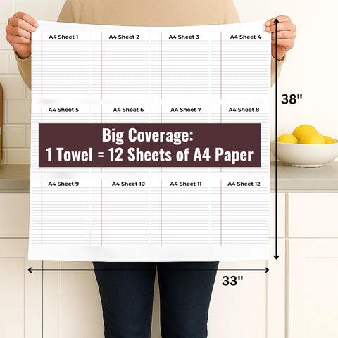LITO Flour Sack Tea Towel drying glassware and hands efficiently