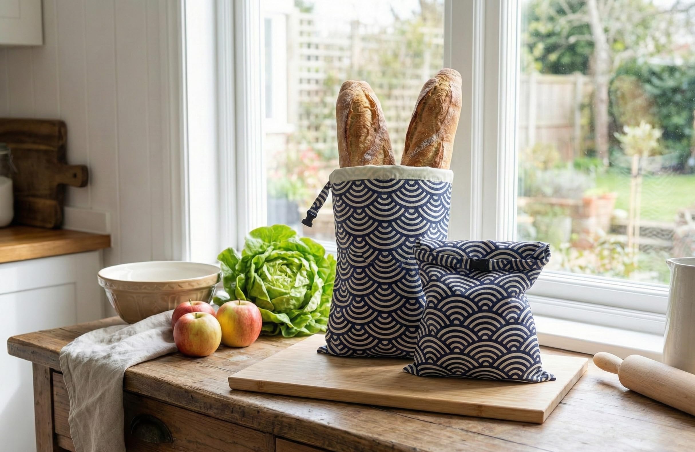 LittleMiddle beeswax bread bag freezer use for short term storage