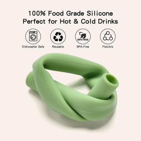 Little Rawr silicone straws tall-glass compatible for smooth sipping.