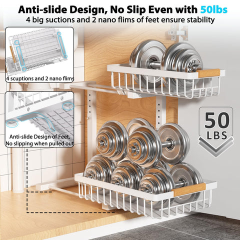 Liuoud L-shaped design frees plumbing space for better storage.