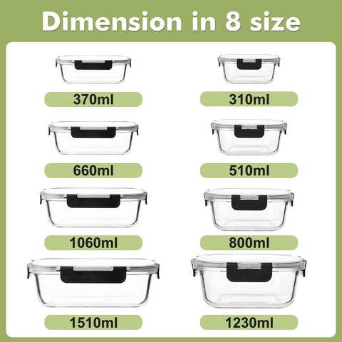 Liuruiyu 310ml rectangular glass container ideal for portioned lunches