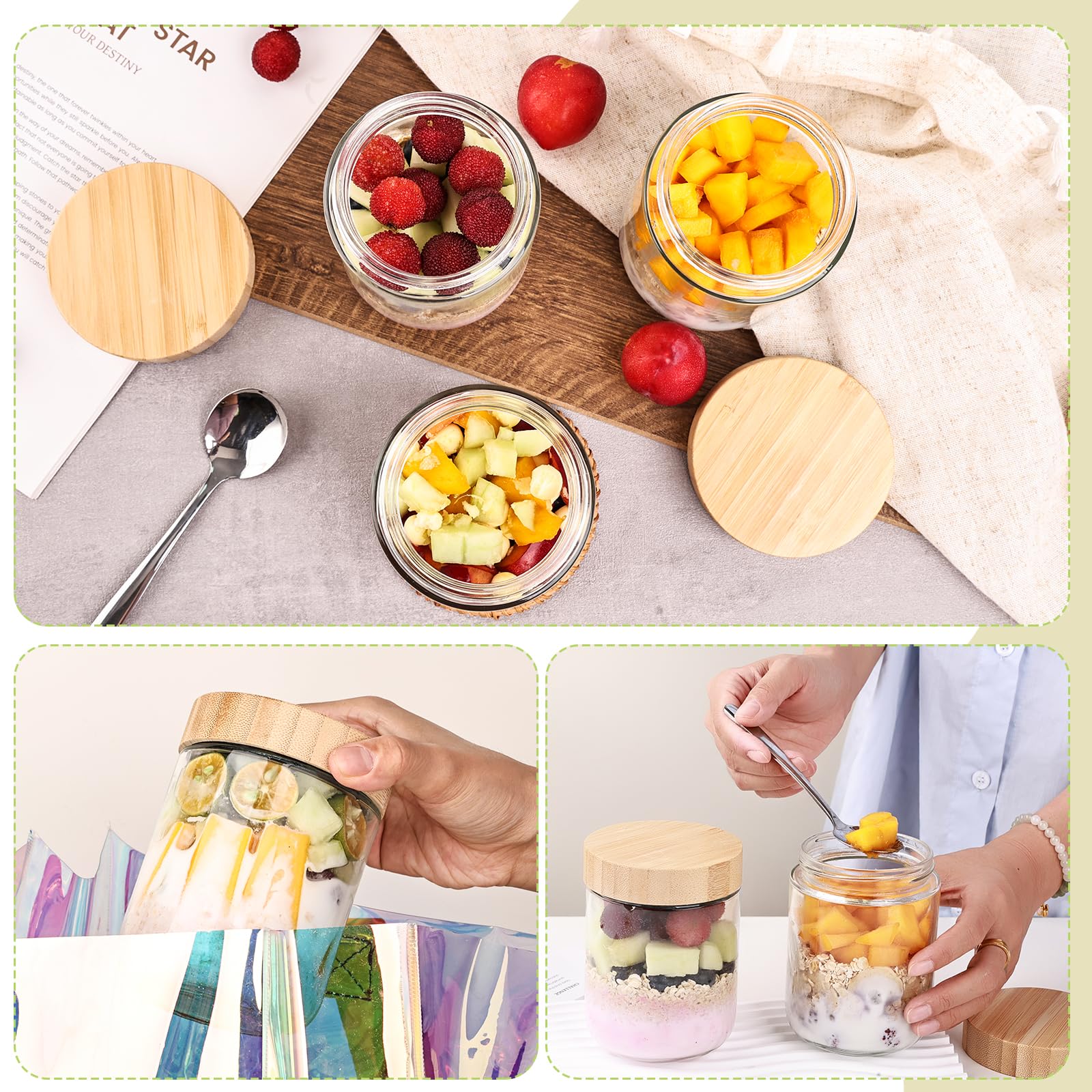 Liuruiyu airtight lids seal flavors and prevent spoilage.