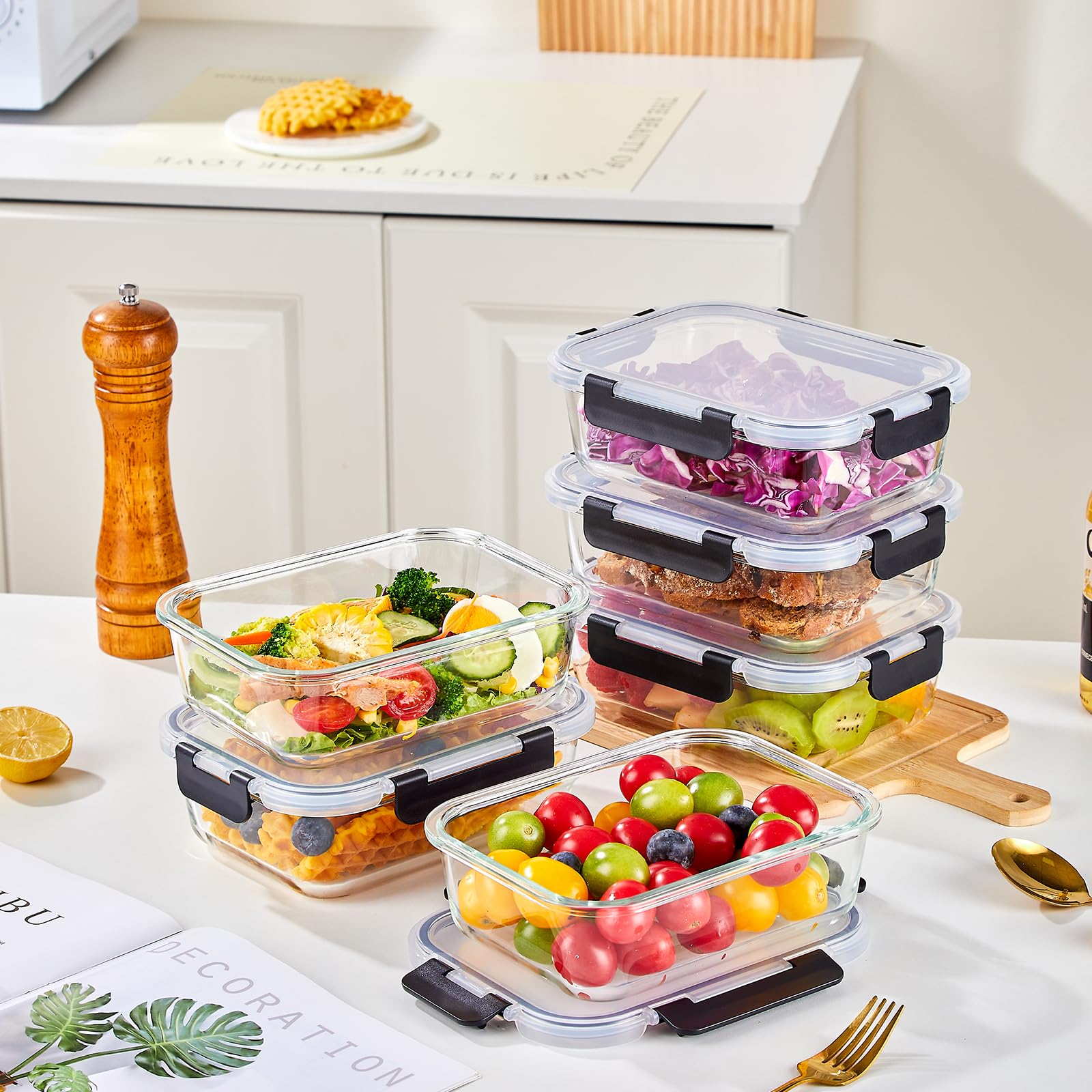 Liuruiyu airtight locking lids provide secure seal and transport protection