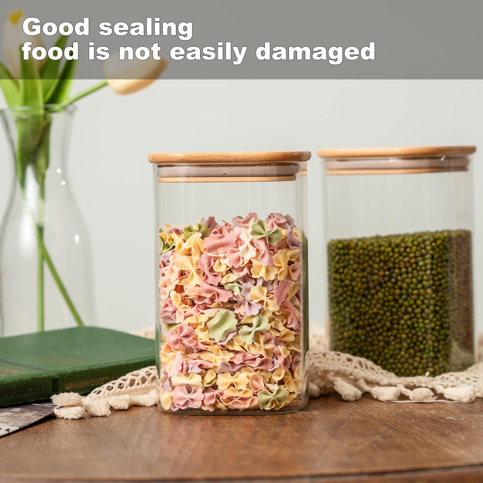 Liuruiyu dishwasher-safe glass jars with airtight seal
