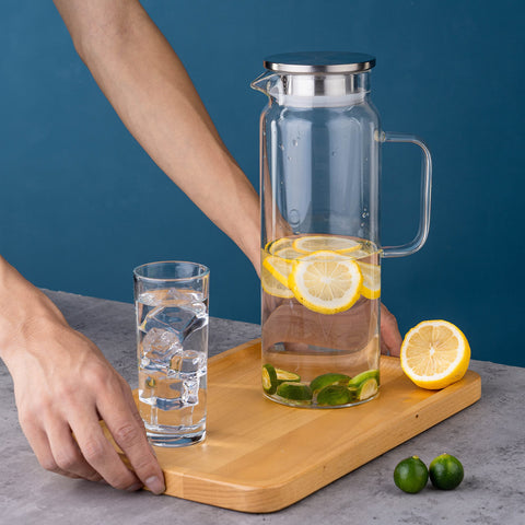 Liuruiyu glass pitcher is dishwasher safe for quick, effortless cleanup.
