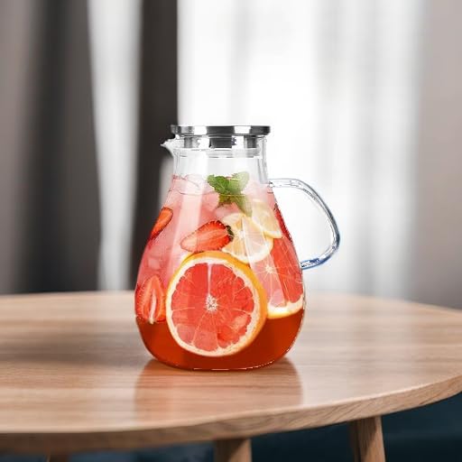 Microwave-safe Liuruiyu glass pitcher for warming drinks directly