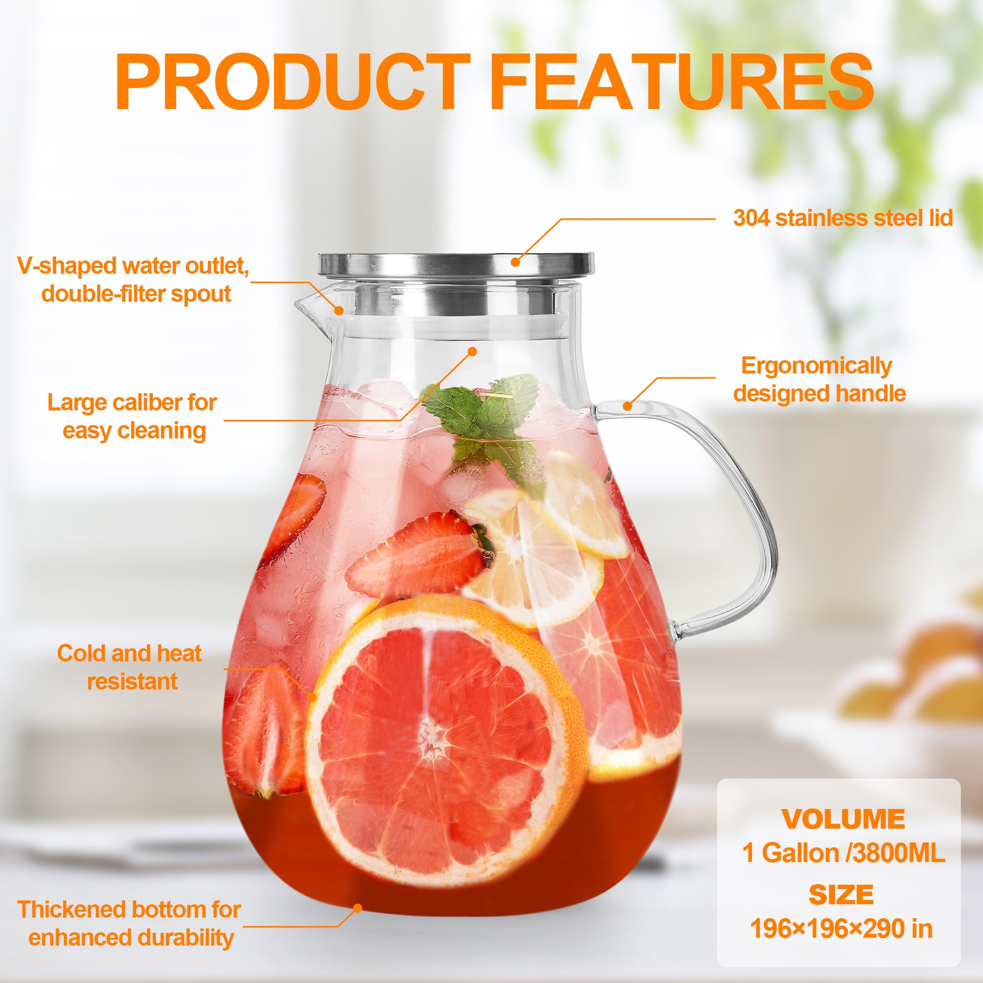Liuruiyu glass pitcher wide-mouth opening enabling precise pouring and ice addition
