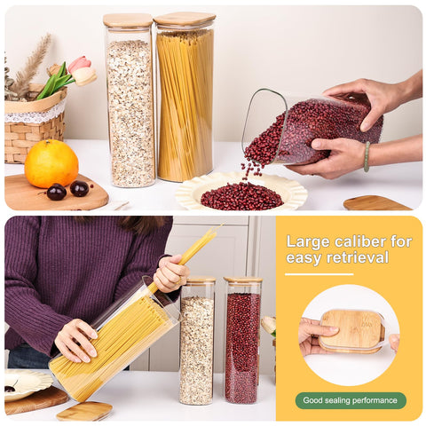 Liuruiyu stackable jars save space on shelf