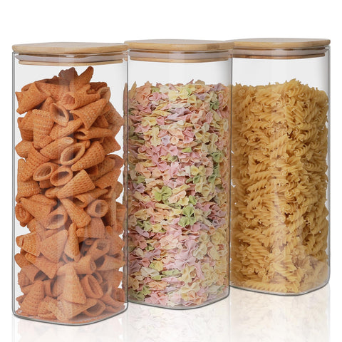 Liuruiyu glass storage jars with airtight seal for long-lasting freshness.