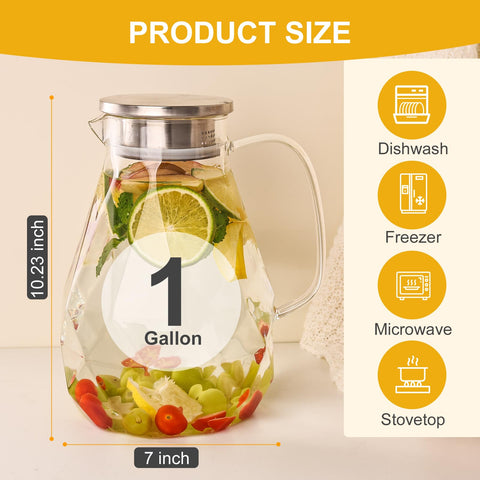 Liuruiyu iced tea pitcher perfect for chilling drinks at home.