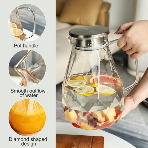 Liuruiyu microwave-safe pitcher for warming beverages directly in the carafe.