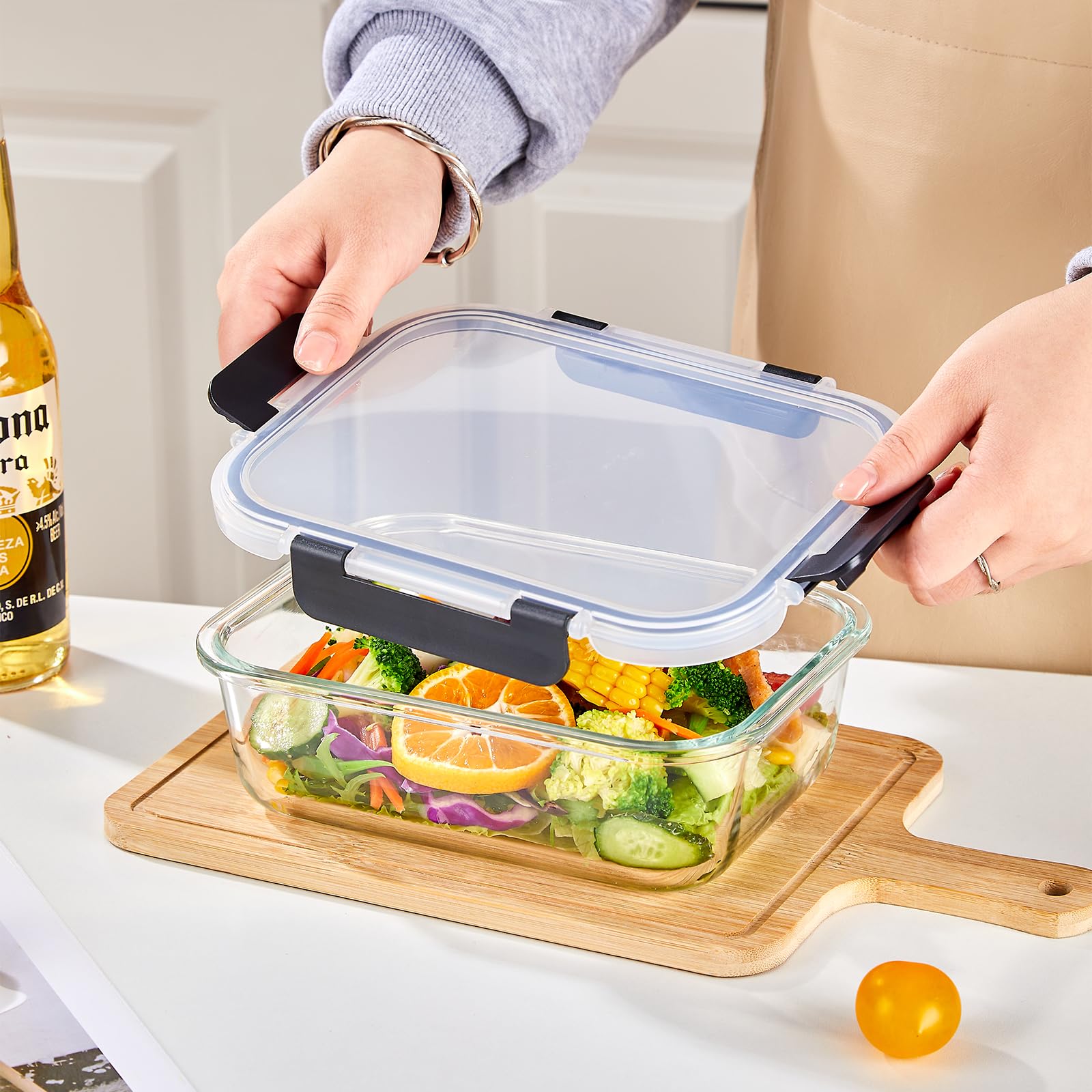 Liuruiyu containers safe for oven and microwave use for reheating