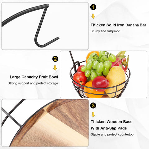 Livabber banana tree hanger keeps bananas from bruising and saves counter space.