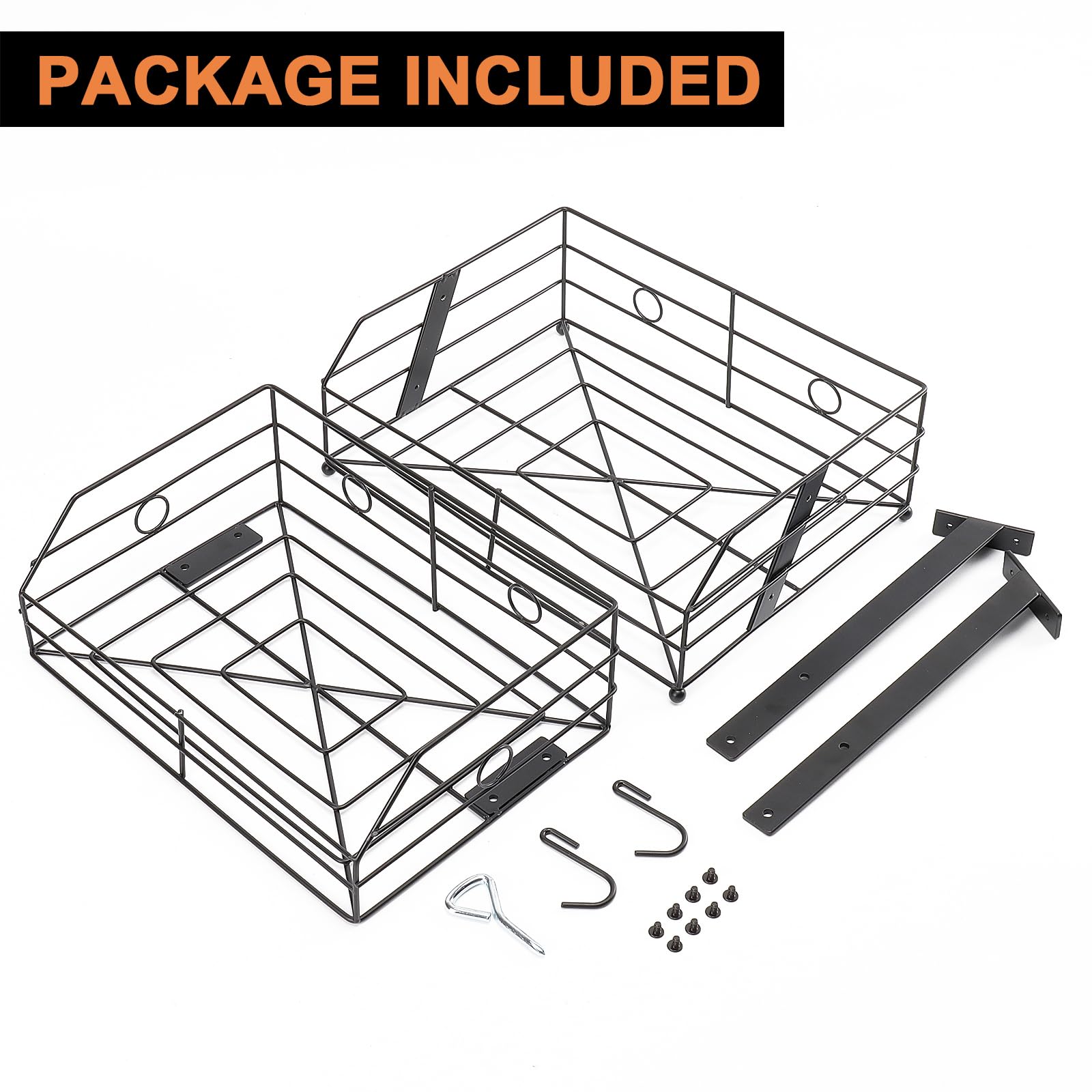 Livabber black kitchen fruit basket complements modern decor while tidying the counter.