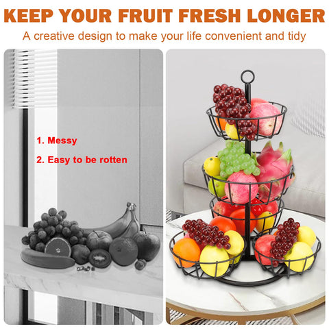 Livabber layered organization with bananas and bread keeping items neatly separated