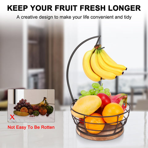 Livabber metal-framed fruit basket blends durability with a sleek modern look.