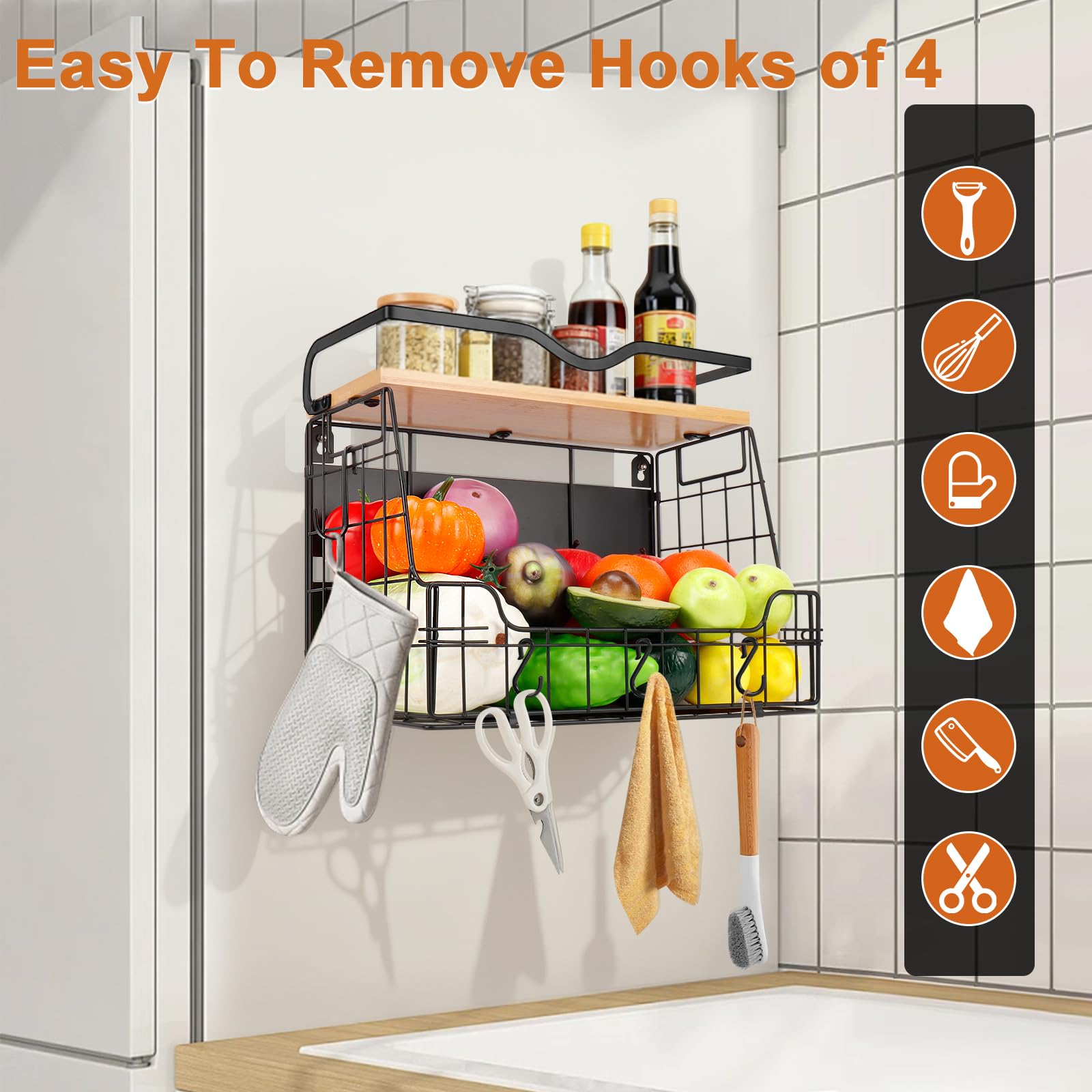 Livabber rustproof metal basket provides durable everyday storage
