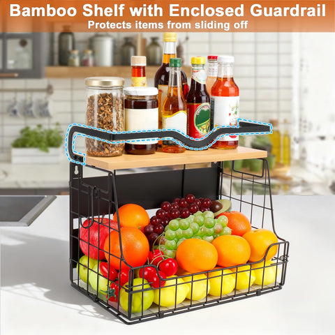 Livabber spices snacks condiments rack keeps pantry items neatly separated