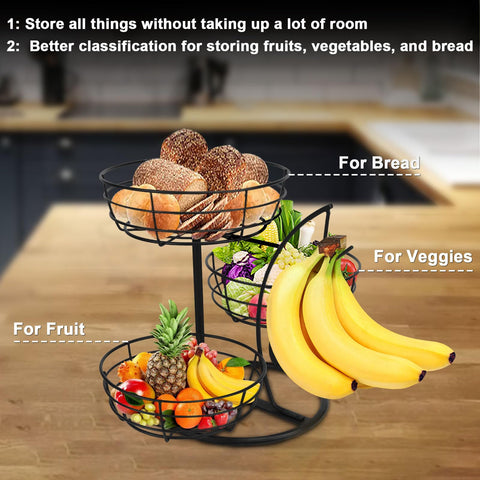 Livabber sturdy metal base prevents tipping for stable kitchen organization.