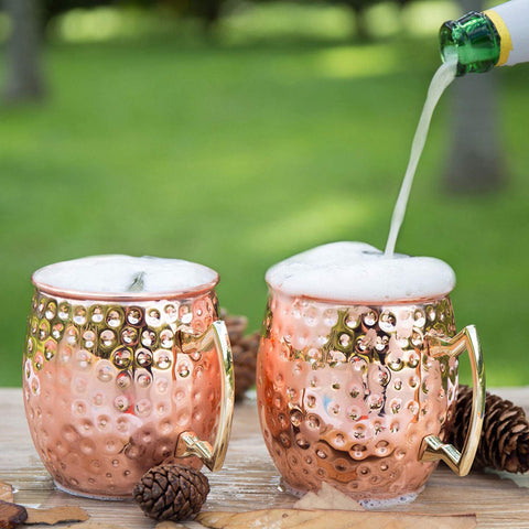 LIVEHITOP copper mugs help keep drinks icy longer and flavorful