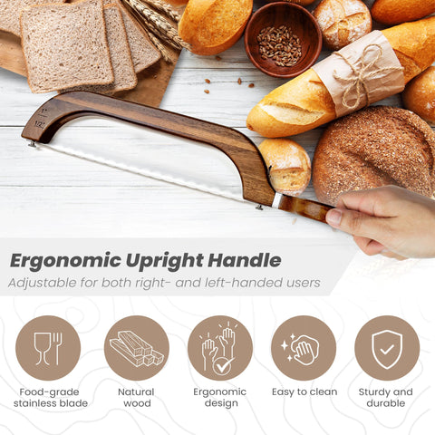 Replacement blades for Living Canvas Design Bread Bow Knife for long-term use.