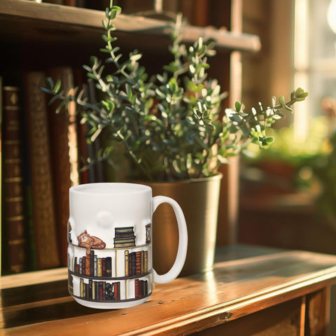 Livinges 15oz everyday cup with a sturdy C handle for a secure grip.