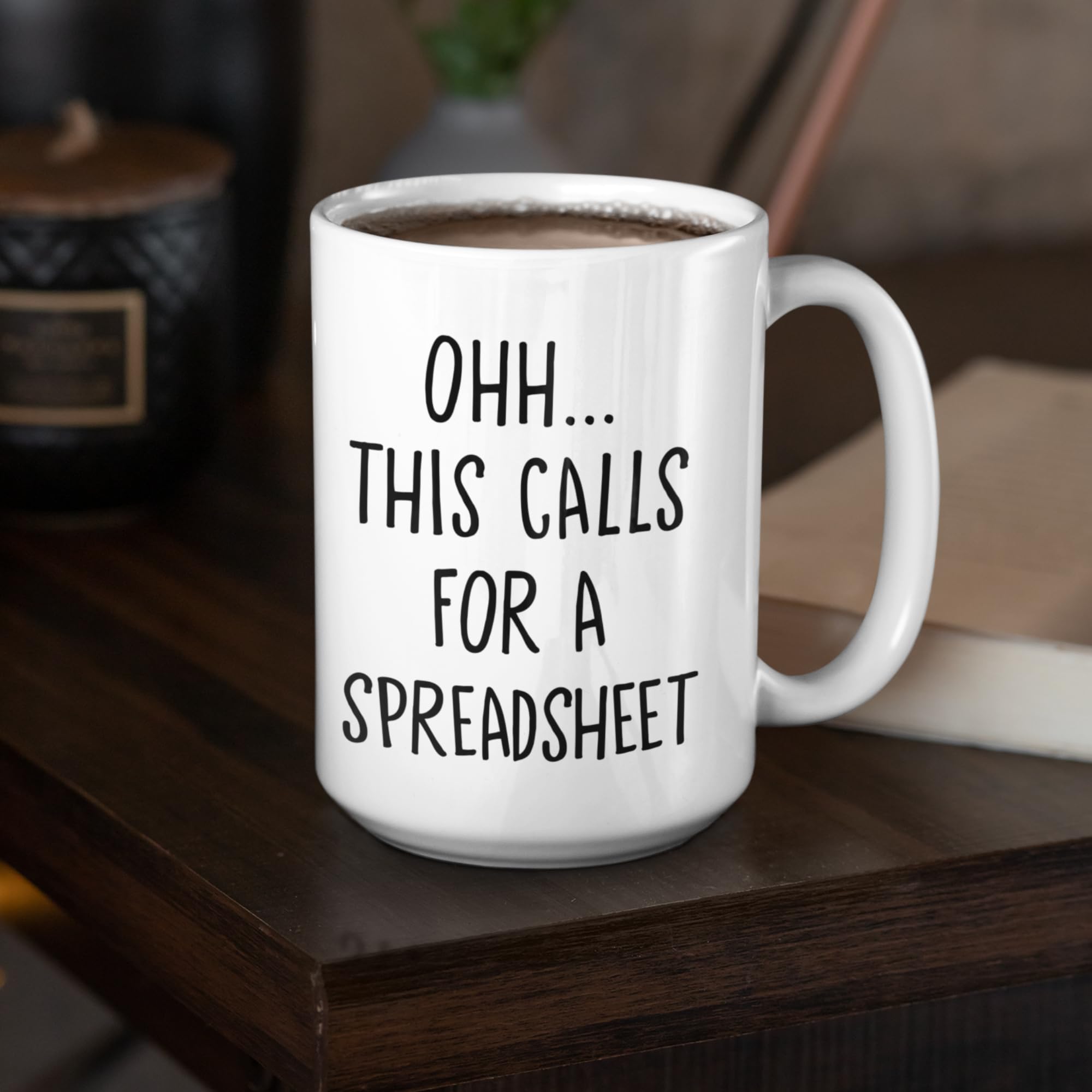 Livinges 15oz mug with bold print for daily use and resilience.