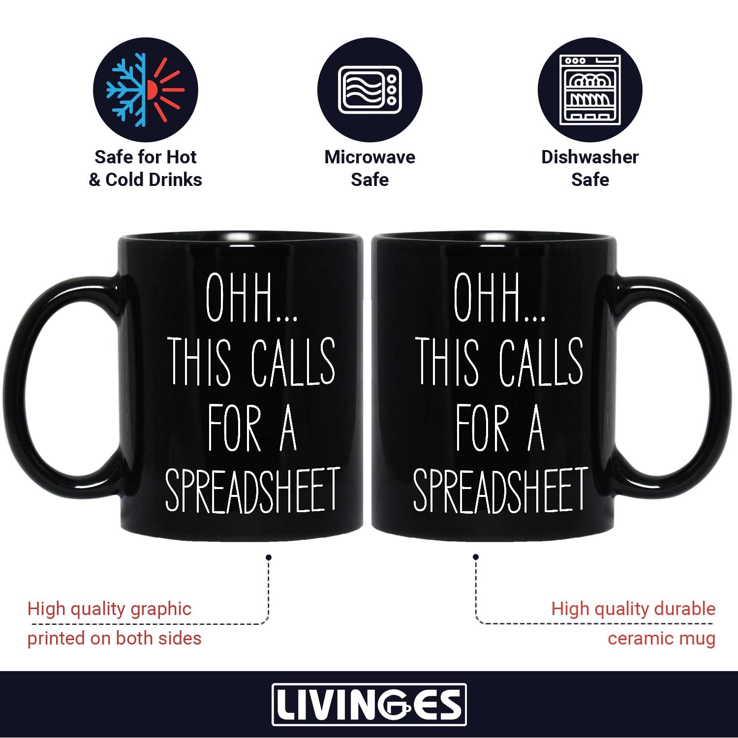 Livinges accountant gift mug for coworkers and bosses for milestones