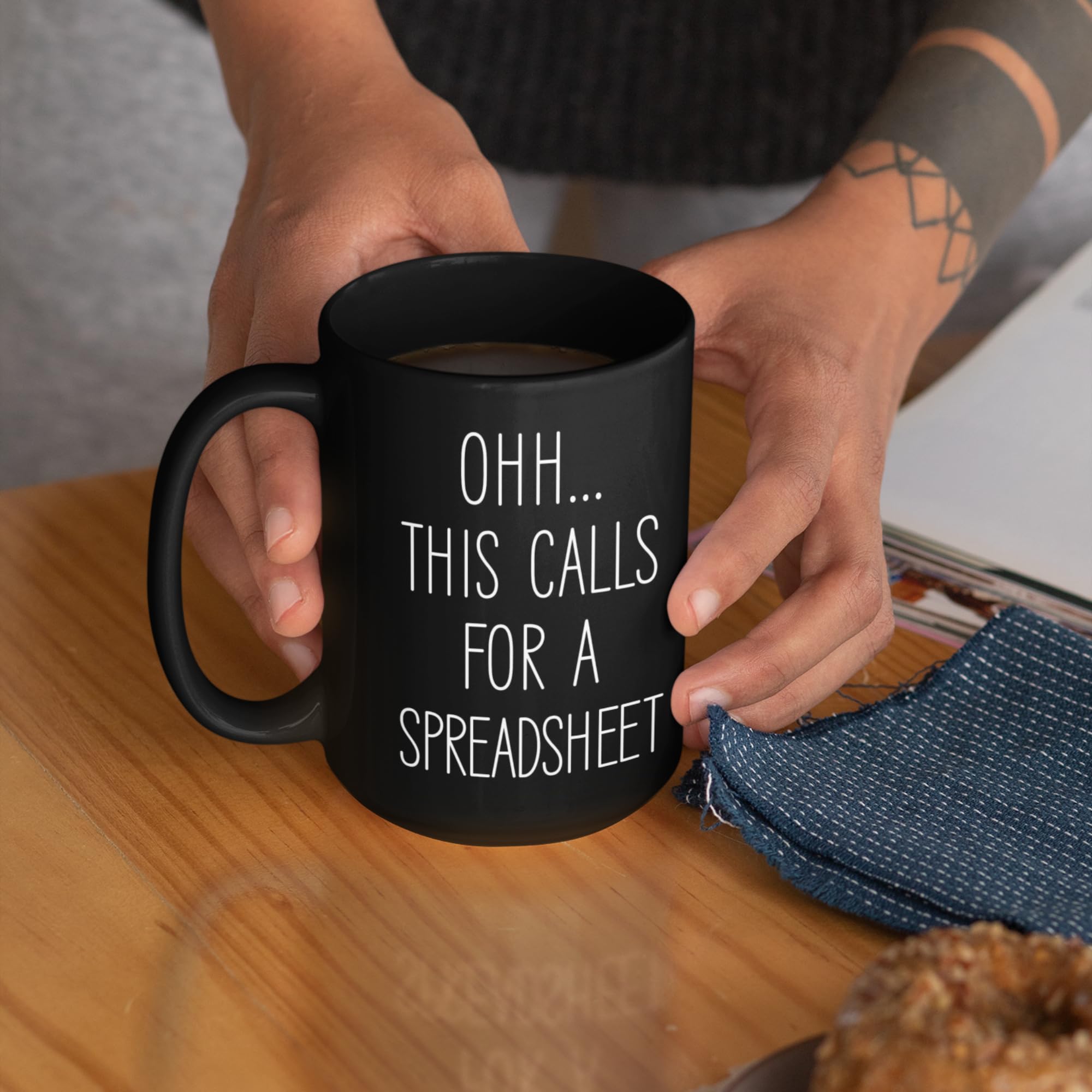 Livinges coworker gift spreadsheet mug for celebrations at work