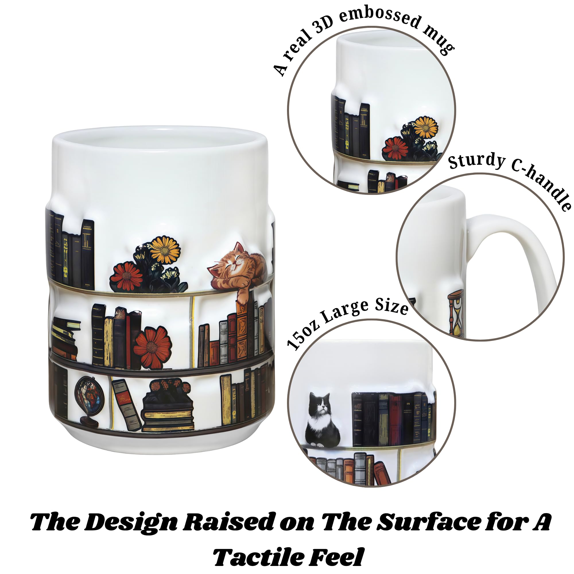 Livinges gift-ready reader mug as a perfect present for cat lovers.