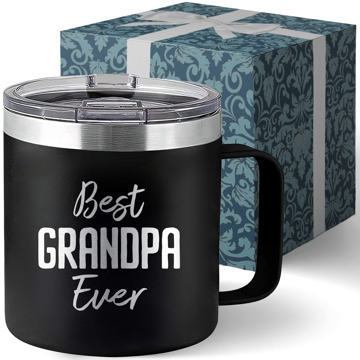 Livinges Papa Coffee Mug front view for spill-free daily use