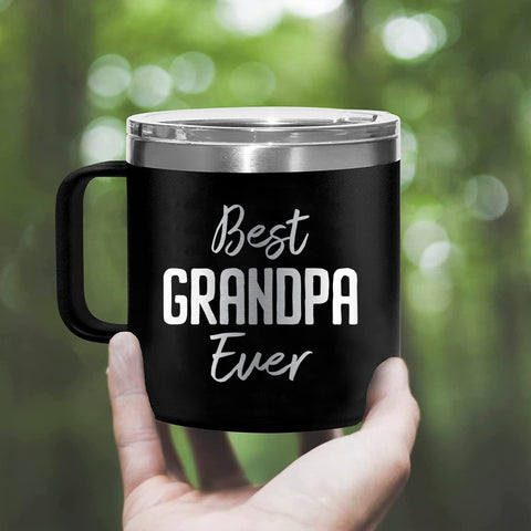 Livinges Papa Coffee Mug in hand, ready for coffee moments