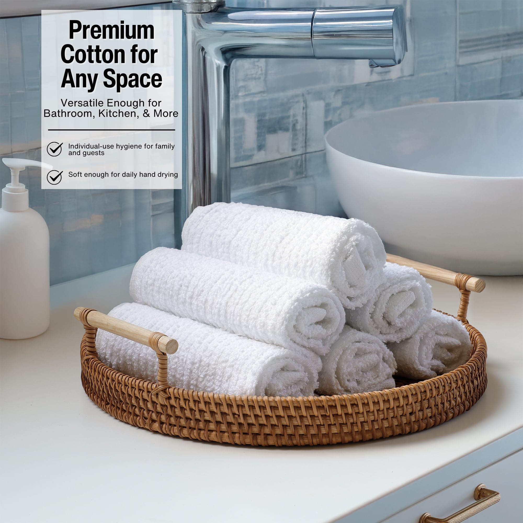 Living Fashions towels machine washable and lint-minimizing after first wash.