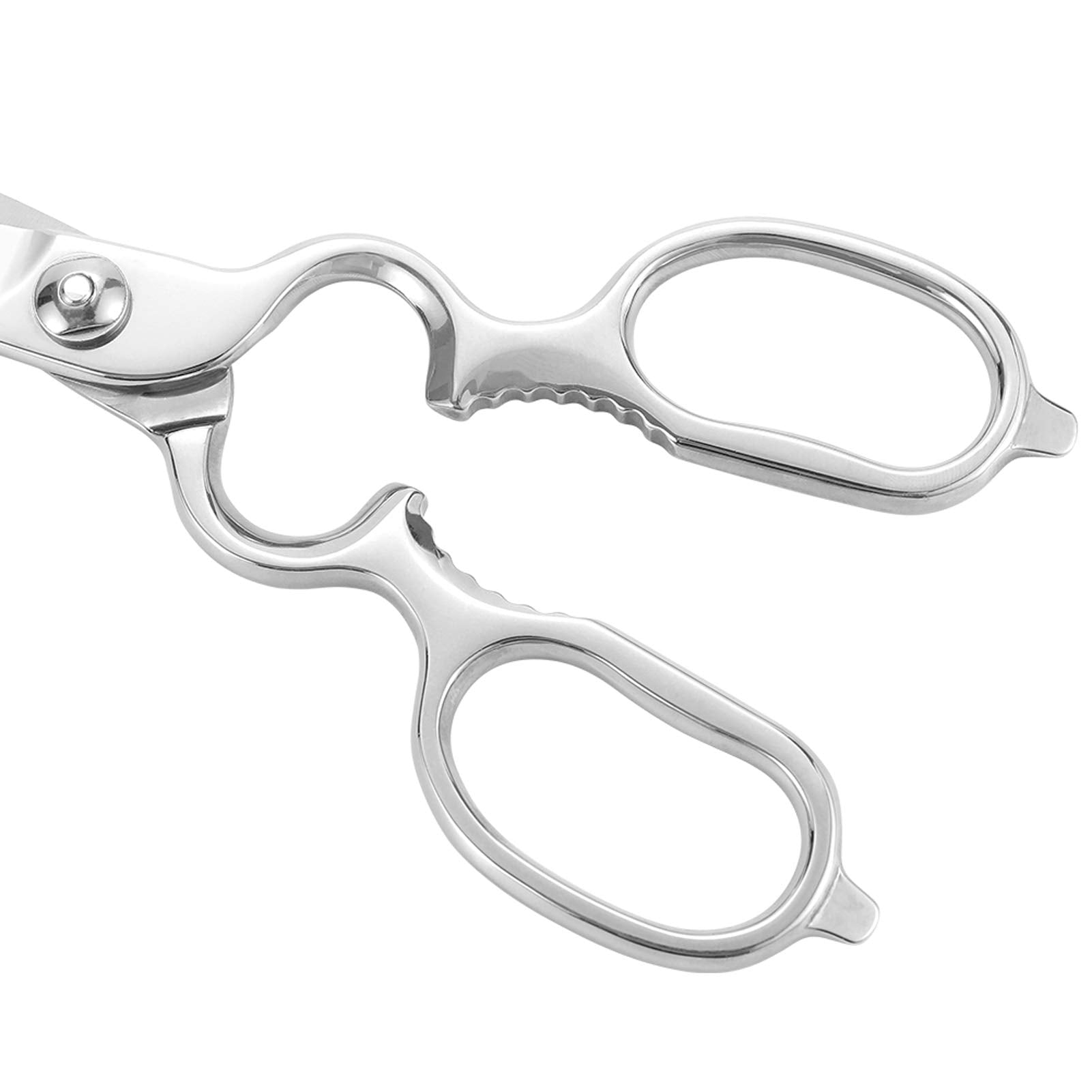 LIVINGO kitchen forged shears detachable design demonstrated for thorough cleaning.