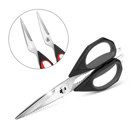 Livingo kitchen scissors are dishwasher safe for convenient cleanup.
