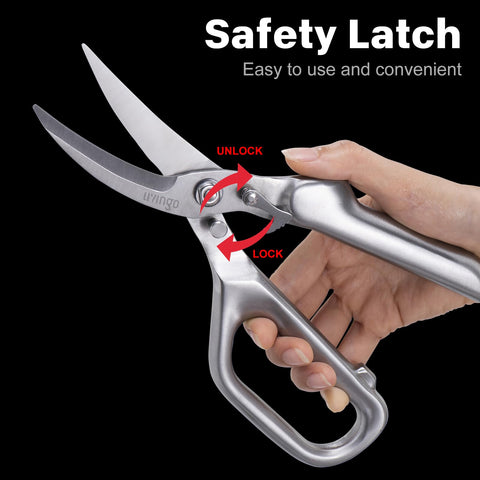 LIVINGO lightweight ergonomic kitchen shears for comfortable use