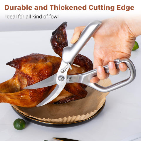 LIVINGO stainless steel kitchen scissors versatile multi-use tool