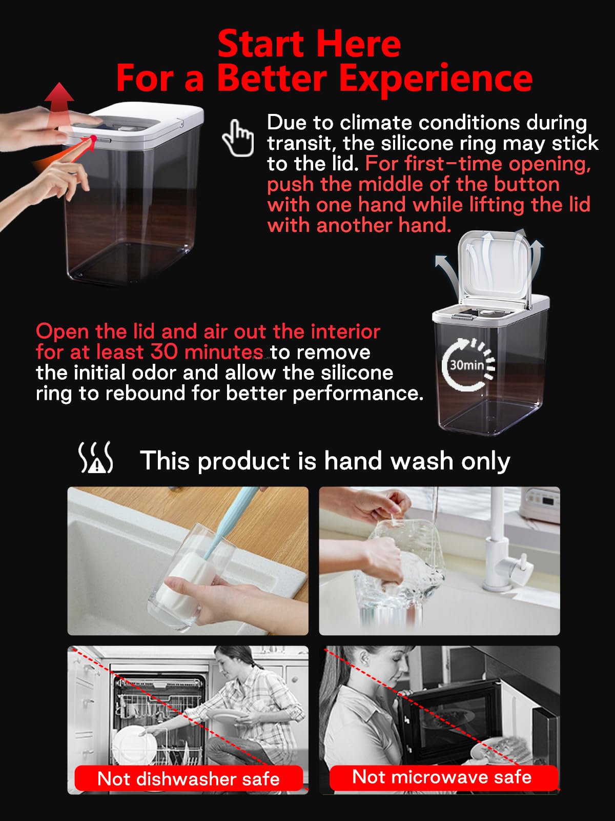Slim seal-cap design helps maintain freshness with a tight closure.