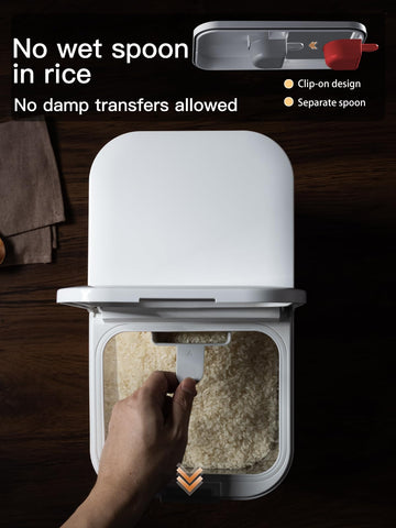 LivLab Mker flour storage bin preserves moisture and texture neatly.